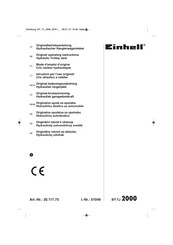 EINHELL BT-TJ 2000 Original Operating Instructions