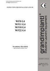 grandimpianti WF11 G4 Instructions For Installation And Use Manual