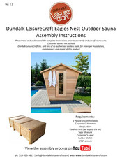 Dundalk LeisureCraft Eagles Nest Assembly Instructions Manual