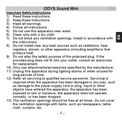 Odys Xound Mini Manual