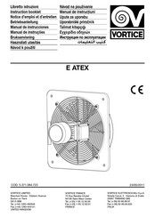 Vortice E 304T ATEX Instruction Booklet