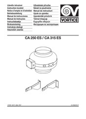 Vortice CA 250 ES Instruction Booklet