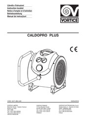 Vortice CALDOPRO PLUS 5000 T Instruction Booklet