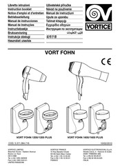 Vortice VORT FOHN Series Instruction Booklet
