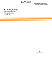 Emerson RTM-ATCA-F140 Installation And Use Manual