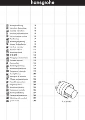 Hans Grohe 13620180 Assembly Instructions Manual