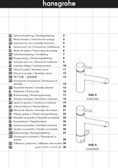 Hans Grohe Talis S 32851 Series Instructions For Use/Assembly Instructions