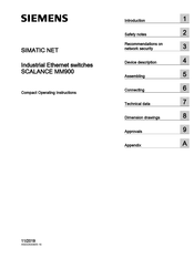Siemens SCALANCE MM991-2P SC RJ Compact Operating Instructions