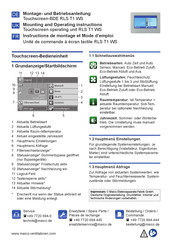 Maico RLS T1 WS Mounting And Operating Instructions
