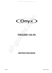 Electrolux Onyx 125 FA Instruction Book