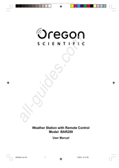 Oregon Scientific BAR289 User Manual