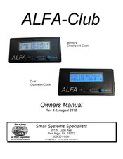 Small Systems Specialists ALFA-Checkpoint Owner's Manual
