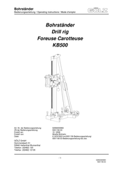 GÖLZ KB 500 Operating Instructions Manual