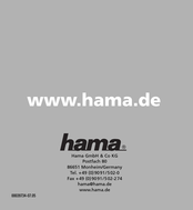 Hama 00039734 Manual