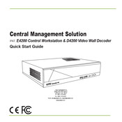 GVD D4200 Video Wall Decoder Quick Start Manual