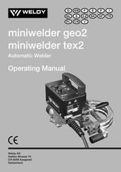 WELDY miniwelder geo2 Operating Manual