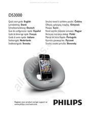 Philips Fidelio Docking speaker DS 3000 Quick Start Manual