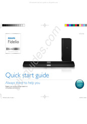 Philips Fidelio HTL9100 Quick Start Manual