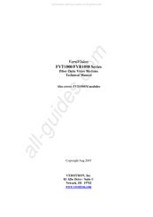 Versitron VersiVision FVR1000M Series Technical Manual