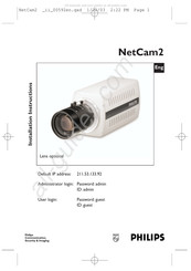 Philips NetCam2 Installation Instructions Manual