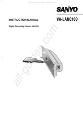 Sanyo VA-LANC100 Instruction Manual
