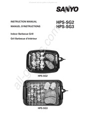 Sanyo HPS-SG3 - Indoor Barbecue Grill Instruction Manual
