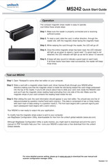 Unitech MS242 Quick Start Manual