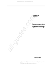 Savin 2513 Operating Instructions Manual