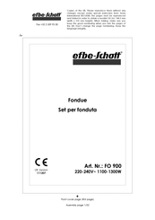 EFBE-SCHOTT FO 900 Manual