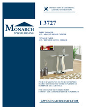 Monarch I 3727 Assembly Instructions Manual