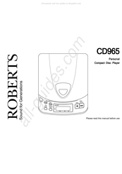 Roberts CD965 Manual