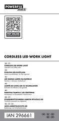Powerfix Profi Cordless LED work light Operation And Safety Notes
