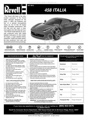 REVELL Ferrari 458 Italia Assembly Manual