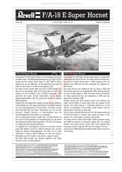 REVELL F/A-18 E Super Hornet Assembly Manual