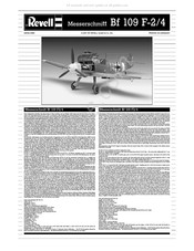 REVELL Messerschmitt Bf 109 F2/4 Instruction Manual