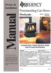 Regency Fireplace Products FireGenie FG39-LPG Owners & Installation