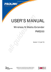 PROLiNK PME200 User Manual