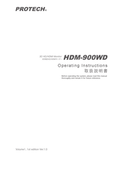 protech HDM-900WD Operating Instructions Manual