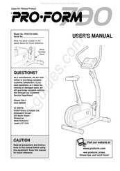 Pro-Form PFEVEX10890 User Manual