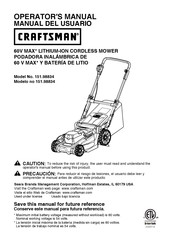 Craftsman 151.98834 Operator's Manual