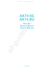 DFI AK74-SU User Manual