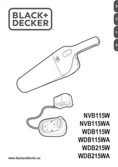 Black+Decker Dustbuster WDB215W Original Instructions Manual