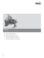 Wilo NL Series Installation And Operating Instructions Manual