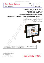 Flight Display Systems FDARM-IPD Installation And Operation Manual