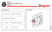 LEGRAND PRO 21 7756 29 Manual