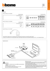 Bticino 391895 Manual