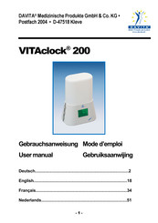 Davita VITAclock 200 User Manual