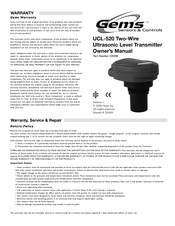 Gems Sensors & Controls UCL-520 Owner's Manual