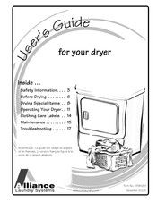 Alliance Laundry Systems DRY2086N User Manual