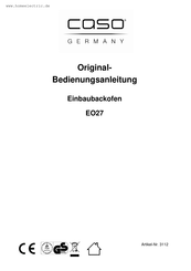 Caso EO 27 Operating Manual